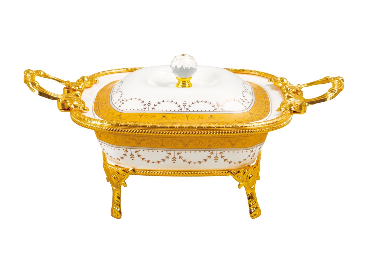 Wadah Saji Persegi Klasik motif Padi M35